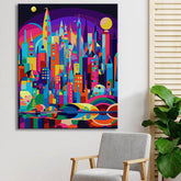 Abstrakte Urbanität - Malen nach Zahlen